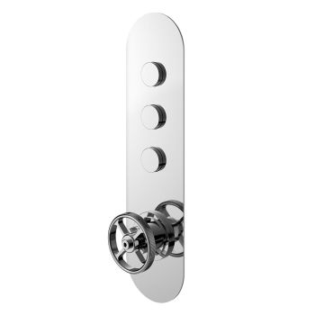 Industrial Triple Push Button Shower Valve - CPB4312