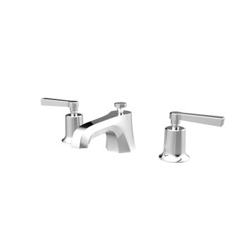Saneux 3TH Cromwell Basin Mixer w/waste - Lever Handle  Chrome