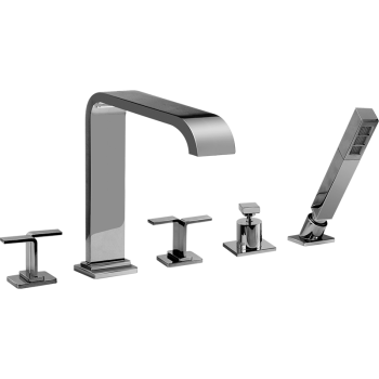 Graff Deck-mounted bathtub mixer with hand shower set - 2151350