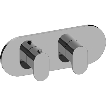 Graff AMETIS M-Series Valve horizontal Trim with Two Handles - Trim only