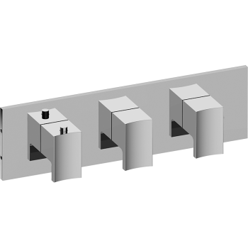 Graff M-Series Valve Trim with Three Handles - Trim only - 5505400