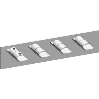 Graff M-Series Valve horizontal Trim with Four Handles - Trim only - 5345900