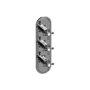 Graff M-Series Valve Trim with Three Handles - Trim only - 5500000