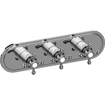 Graff M-Series Valve Trim with Three Handles - Trim only - 5500700