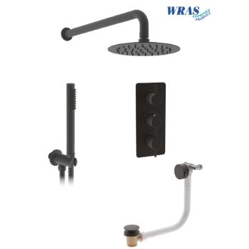 Saneux COS 3-Way Shower Kit Matte Black