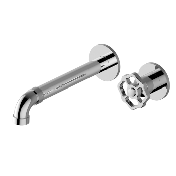 Graff VINTAGE Wall-mounted progressive basin mixer - 23,5cm spout (Trim only)