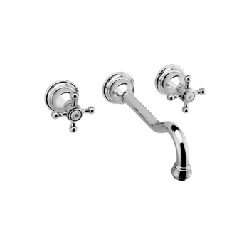 Graff Wall-mounted basin mixer with 24cm spout - exposed parts - 2366700