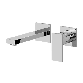Graff SOLAR Wall-mounted basin mixer with 19cm spout - exposed parts