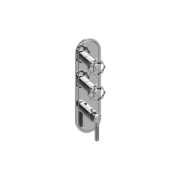 Graff VINTAGE M-Series Valve Trim with Three Handles - Trim only - 5521100