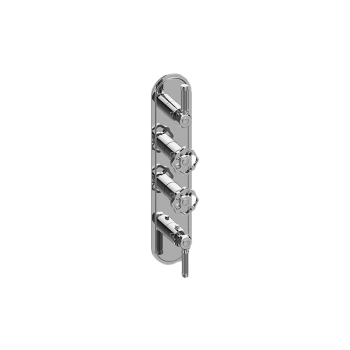 Graff VINTAGE M-Series Valve Trim with Four Handles - Trim only