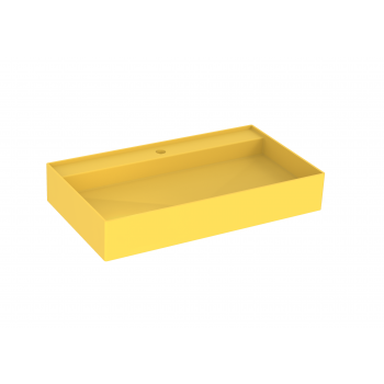 Saneux ICON 80 x 45 cm Washbasin 1 /TH - Wall mounted - California Yellow