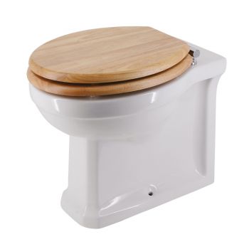 Holborn Back-to-Wall Toilet with Wooden Quick-Release Seat