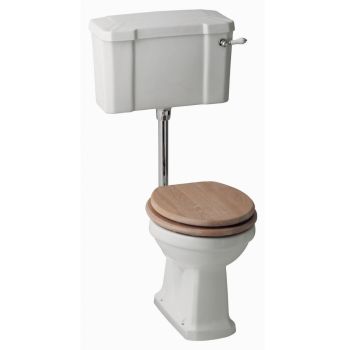 Holborn Low-Level Toilet with Wooden Quick-Release Seat
