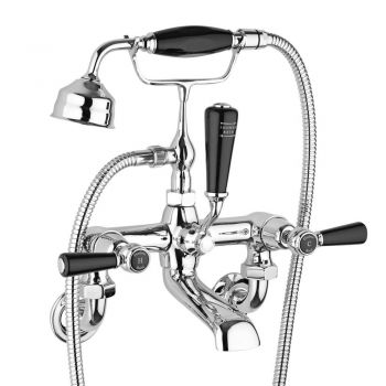 Topaz Black lever bath shower mixer - BC404DL