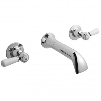 Wall Mount 3TH Basin Tap Dome Lever - BC317DL