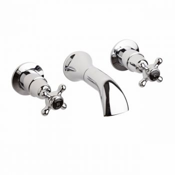 Wall Mount 3TH Basin Tap Dome Crosshead - BC417DX