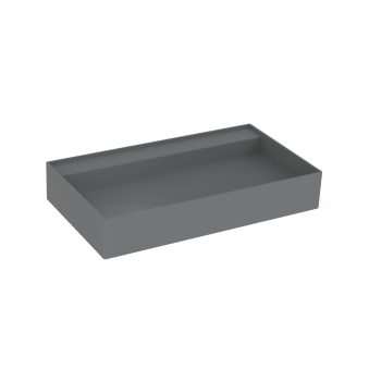 Saneux ICON 80 x 45 cm Vessel basin NO /TH - Sit on only - Graphite