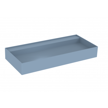 Saneux ICON 100 x 45 cm Vessel basin NO /TH - Sit on only - Sky Blue