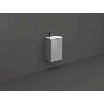 Joy 410mm 1 Door Wall-Hung Cloakroom Vanity Unit - Urban Grey