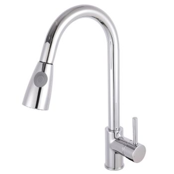 Side Action Kitchen Tap With Rinser - KC318
