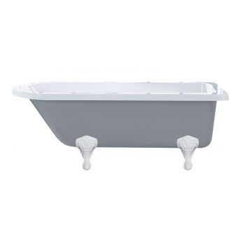 Kilnsey Dusty Grey Freestanding Single-Ended Bath