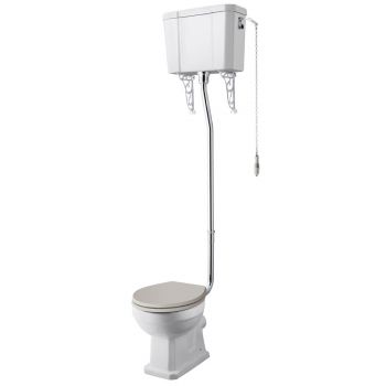 Comfort Height Pan , High Level Cistern & Flush Pipe Kit - CCR035