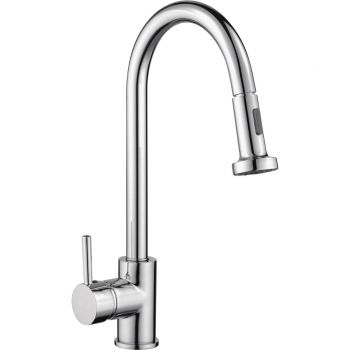 Madrid Pull Out Side Lever Kitchen Sink Mixer