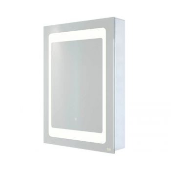 RAK-Aphrodite 500x700 LED Illuminated Mirrored Recessable Cabinet with demister,shavers socket and infra red switch