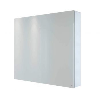 RAK-Gemini 600x700 Alluminium Double Door Mirrored Cabinet with adjustable shelves