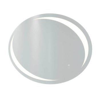 RAK-Hades 900x600 LED Illuminated Oval Mirror with demister and touch sensor switch