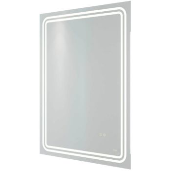 RAK-Pluto 600x800 LED Illuminated Portrait Bluetooth Mirror with demister,shavers socket and touch sensor switch