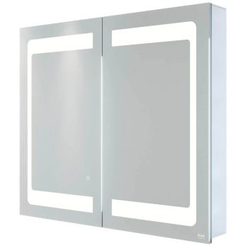 RAK-Aphrodite 800x700 LED Illuminated Mirrored Recessable Cabinet with demister,shavers socket and infra red switch