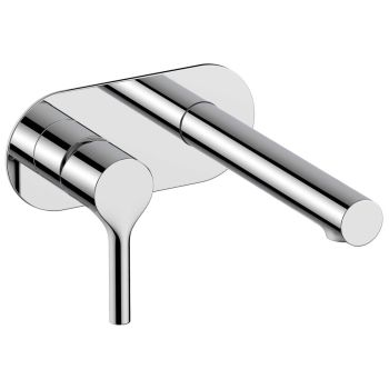 RAK-Sorrento Wall Mounted Basin Mixer with Back Plate in Brushed Gold