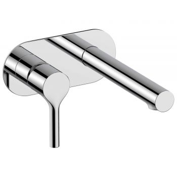 RAK-Sorrento Wall Mounted Basin Mixer with Back Plate in Chrome