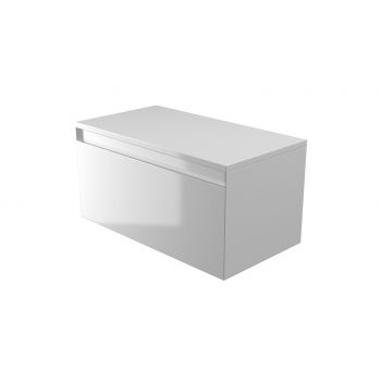 Saneux PODIUM 1 drawer gloss white unit - Handle less (for 39004)