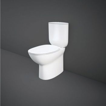 RAK-Morning Rimless Closed Back Close Coupled WC with Soft Close Seat