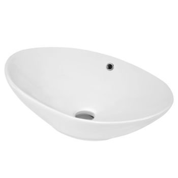 Oval Basin With Overflow W615xD360xH155 - NBV166