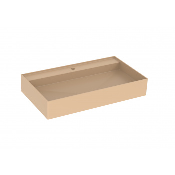 Saneux ICON 80 x 45 cm Vessel basin 1 /TH - Sit on only - Light Sand