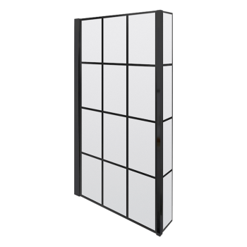 Sq Framed Shower Screen Fixed Return (6) - NSBS7BF