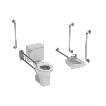 Saneux CC DOCM Pack-Concealed fixings Stainless Steel Satin