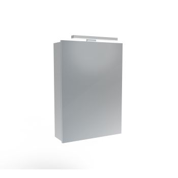 Saneux OLYMPUS H700 x W500 (1 Door) illuminated cabinet 4500K Top lighting profile, Demister Pad & Mirrored back