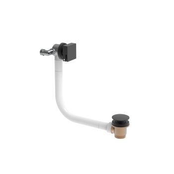 Saneux TOOGA Bath filler with click waste and overflow Matte Black