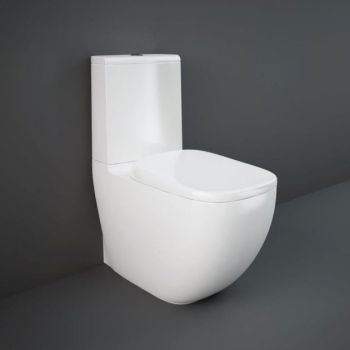RAK-Illusion Rimless Close Coupled Closed Back WC Pan, Cistern and Soft Close Seat 