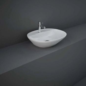 RAK-Variant  Oval Counter Wash Basin 50cm 1TH  with Tap Ledge