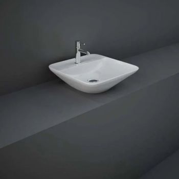RAK-Variant Square Counter Top Wash Basin 42cm 1TH  with Tap Ledge