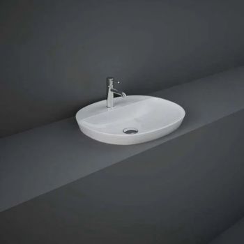 RAK-Variant Oval Drop-In Wash Basin 50cm 1TH with Tap Ledge