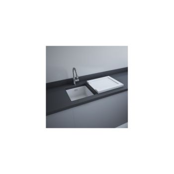 Plain Ceramic Sink Drainer 540x460x40mm