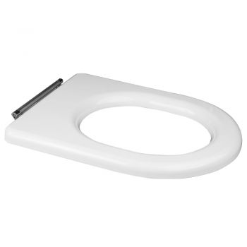 RAK-Compact Special Needs Seat without Lid in White for Rimless WC Pans