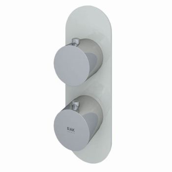 RAK-Feeling Round Single Outlet Thermostatic Concealed Shower Valve in Greige