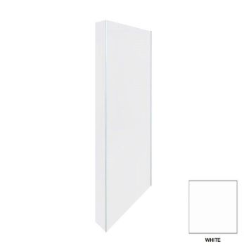 RAK-Feeling  Fixed Return Panel in White 250mm x 2000mm (Inc Fixings)